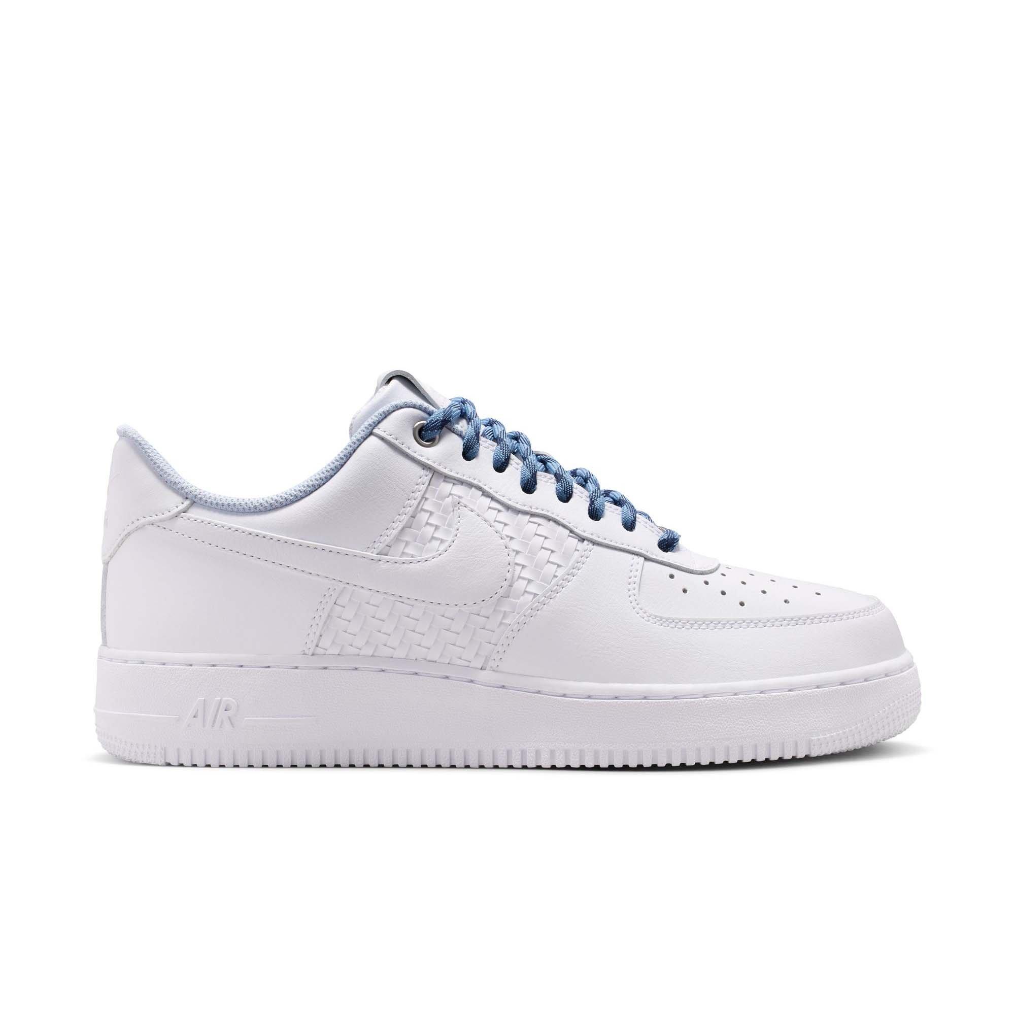 Nike Air Force 1 '07 LV8 "White/Metallic Silver" Men's Shoe - WHITE/SILVER